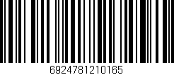 Código de barras (EAN, GTIN, SKU, ISBN): '6924781210165'