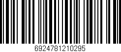 Código de barras (EAN, GTIN, SKU, ISBN): '6924781210295'