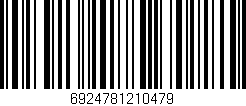 Código de barras (EAN, GTIN, SKU, ISBN): '6924781210479'