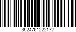 Código de barras (EAN, GTIN, SKU, ISBN): '6924781223172'