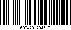 Código de barras (EAN, GTIN, SKU, ISBN): '6924781234512'