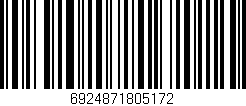 Código de barras (EAN, GTIN, SKU, ISBN): '6924871805172'
