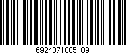 Código de barras (EAN, GTIN, SKU, ISBN): '6924871805189'
