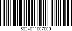 Código de barras (EAN, GTIN, SKU, ISBN): '6924871807008'