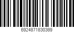 Código de barras (EAN, GTIN, SKU, ISBN): '6924871830389'