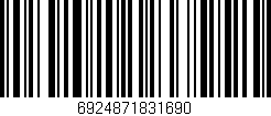 Código de barras (EAN, GTIN, SKU, ISBN): '6924871831690'
