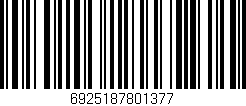 Código de barras (EAN, GTIN, SKU, ISBN): '6925187801377'