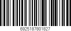Código de barras (EAN, GTIN, SKU, ISBN): '6925187801827'