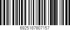 Código de barras (EAN, GTIN, SKU, ISBN): '6925187807157'