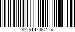 Código de barras (EAN, GTIN, SKU, ISBN): '6925187864174'