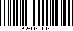 Código de barras (EAN, GTIN, SKU, ISBN): '6925187898377'