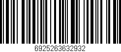 Código de barras (EAN, GTIN, SKU, ISBN): '6925263632932'