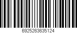 Código de barras (EAN, GTIN, SKU, ISBN): '6925263635124'