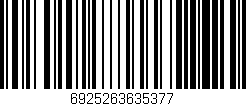 Código de barras (EAN, GTIN, SKU, ISBN): '6925263635377'