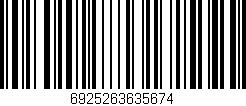 Código de barras (EAN, GTIN, SKU, ISBN): '6925263635674'