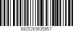 Código de barras (EAN, GTIN, SKU, ISBN): '6925263635957'