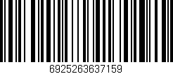 Código de barras (EAN, GTIN, SKU, ISBN): '6925263637159'