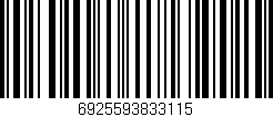 Código de barras (EAN, GTIN, SKU, ISBN): '6925593833115'