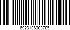 Código de barras (EAN, GTIN, SKU, ISBN): '6926106303705'