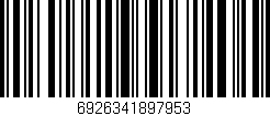 Código de barras (EAN, GTIN, SKU, ISBN): '6926341897953'