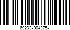 Código de barras (EAN, GTIN, SKU, ISBN): '6926343043754'