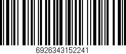 Código de barras (EAN, GTIN, SKU, ISBN): '6926343152241'