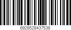 Código de barras (EAN, GTIN, SKU, ISBN): '6926528437538'