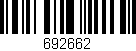 Código de barras (EAN, GTIN, SKU, ISBN): '692662'