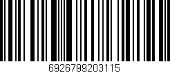 Código de barras (EAN, GTIN, SKU, ISBN): '6926799203115'