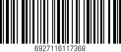 Código de barras (EAN, GTIN, SKU, ISBN): '6927116117368'