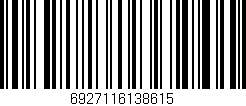 Código de barras (EAN, GTIN, SKU, ISBN): '6927116138615'