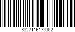 Código de barras (EAN, GTIN, SKU, ISBN): '6927116173982'