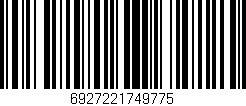 Código de barras (EAN, GTIN, SKU, ISBN): '6927221749775'