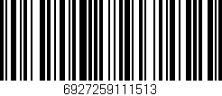 Código de barras (EAN, GTIN, SKU, ISBN): '6927259111513'