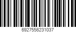 Código de barras (EAN, GTIN, SKU, ISBN): '6927556231037'