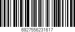 Código de barras (EAN, GTIN, SKU, ISBN): '6927556231617'