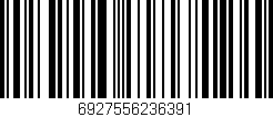 Código de barras (EAN, GTIN, SKU, ISBN): '6927556236391'