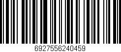 Código de barras (EAN, GTIN, SKU, ISBN): '6927556240459'