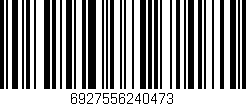 Código de barras (EAN, GTIN, SKU, ISBN): '6927556240473'