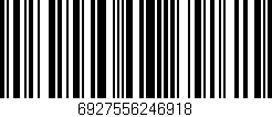 Código de barras (EAN, GTIN, SKU, ISBN): '6927556246918'