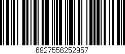 Código de barras (EAN, GTIN, SKU, ISBN): '6927556252957'
