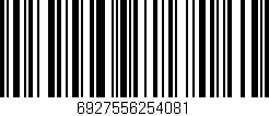 Código de barras (EAN, GTIN, SKU, ISBN): '6927556254081'