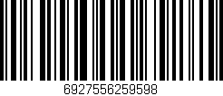 Código de barras (EAN, GTIN, SKU, ISBN): '6927556259598'