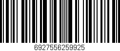 Código de barras (EAN, GTIN, SKU, ISBN): '6927556259925'