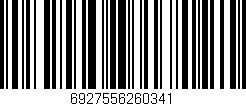 Código de barras (EAN, GTIN, SKU, ISBN): '6927556260341'