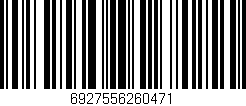 Código de barras (EAN, GTIN, SKU, ISBN): '6927556260471'