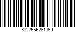 Código de barras (EAN, GTIN, SKU, ISBN): '6927556261959'