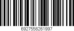 Código de barras (EAN, GTIN, SKU, ISBN): '6927556261997'