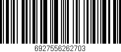 Código de barras (EAN, GTIN, SKU, ISBN): '6927556262703'