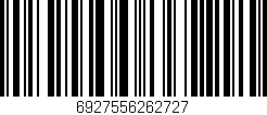 Código de barras (EAN, GTIN, SKU, ISBN): '6927556262727'